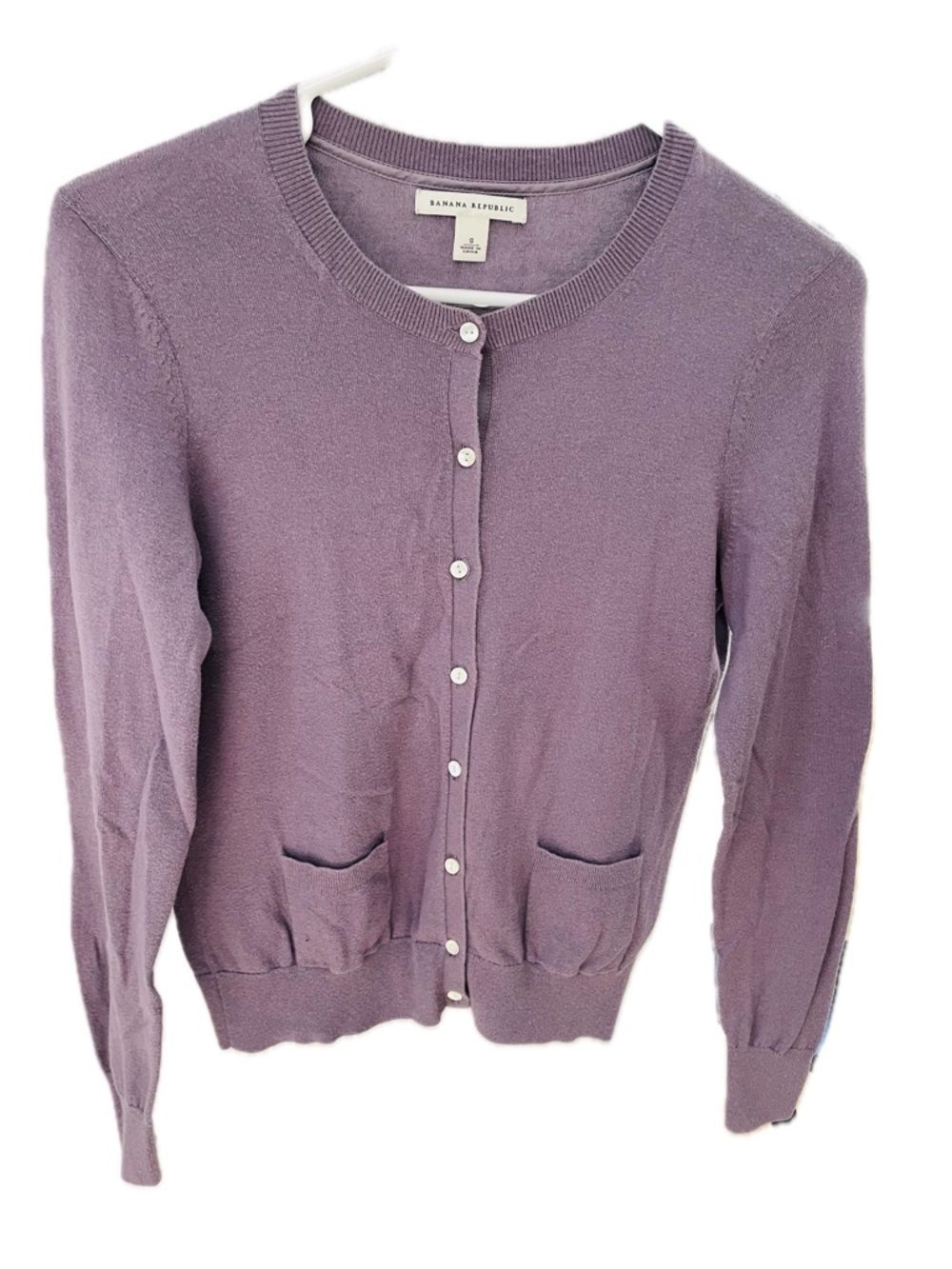 Banana Republic Pima Cotton Cashmere Mix Lavender Cardigan Women’s S